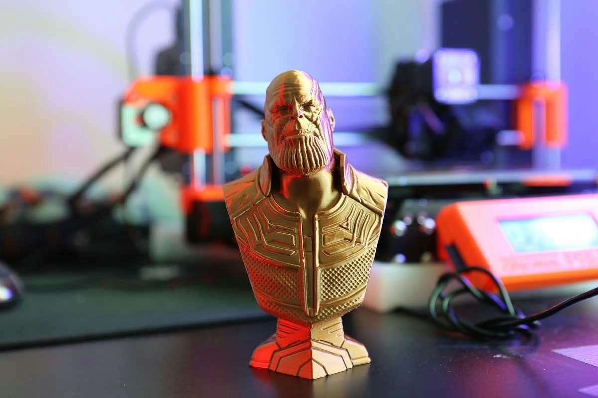 Thanos. Marvel postava. 3D tisk.